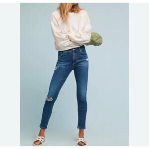 AG Adriano Goldschmied Farrah High Rise Skinny Jeans Distressed Women’s Size 28R